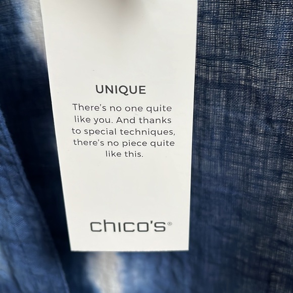 Chico’s tie dye kimono / duster, new with tags, 0P Chico’s size = 4/6P - Picture 5 of 9